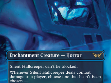 Silent Hallcreeper (Borderless) [Duskmourn: House of Horror] Cheap