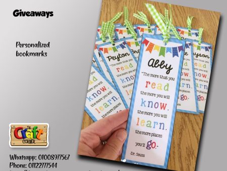 Personalized bookmark Online now