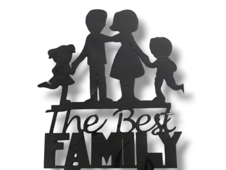 Wood topper (black)  The best family  Hot on Sale