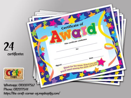 Certificate of award Online