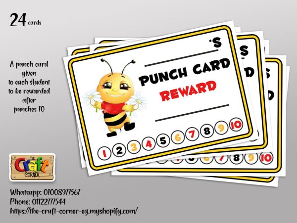 Punch cards: Bees Supply