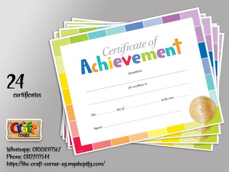 Certificate of achievement Online