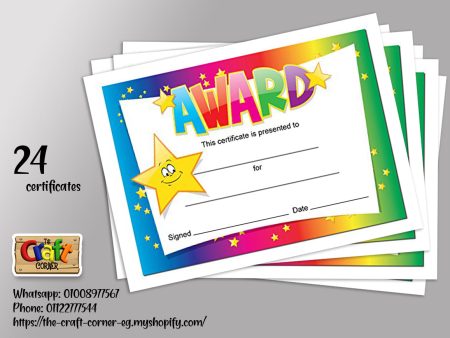 Award certificate Supply