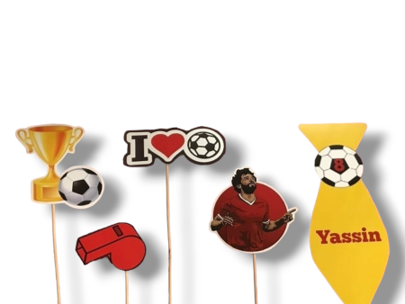 Cupcake toppers (cutout cardboard)  Football  For Sale