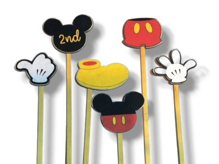 Cupcake toppers (cutout cardboard)  Mickey mouse  Online