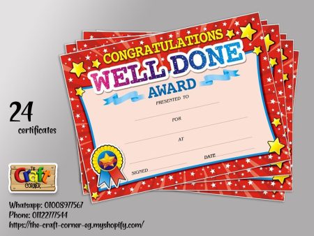 Well done Award Online Sale