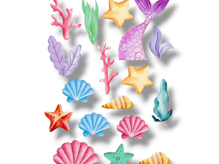 Cupcake toppers (cutout cardboard)  seashells  Fashion