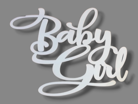 Cardboard topper (thick)  Baby girl  Sale