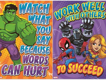 Super hero posters 4 (set of 2) Online Sale