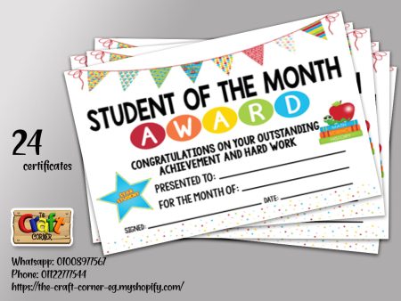 Student of the month Online Sale