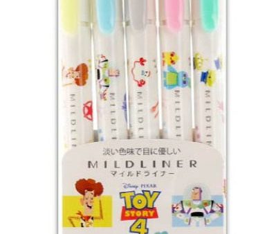 Japan Disney Collaboration - RT Toy Story Mild Liner 5-Color Set Supply