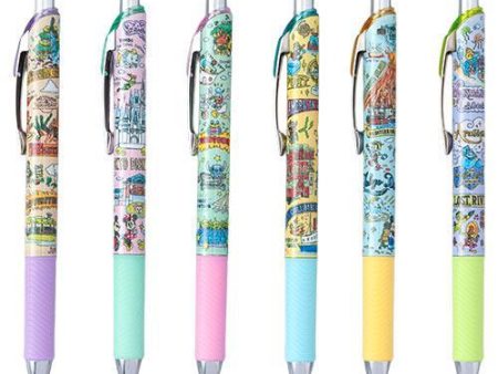 TDR - Tokyo Disney Resort Fun Map Collection - Black Color Pens Set Hot on Sale