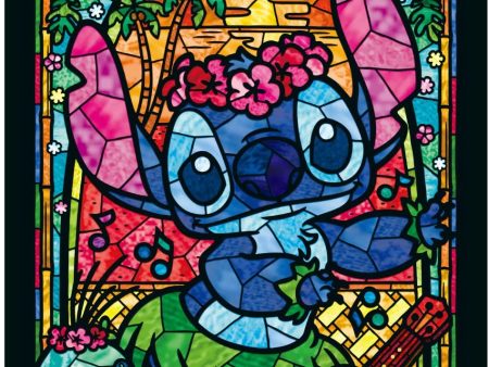 Japan Tenyo - Disney Puzzle - 266 Pieces Tight Series Stained Art - Stained Glass x Stitch For Discount