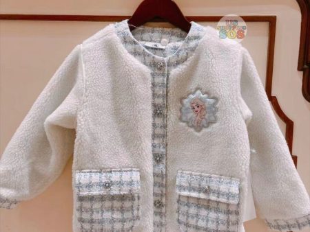 SHDL - Frozen Elsa Trendy Tweed Fashion Jacket For Girls Hot on Sale