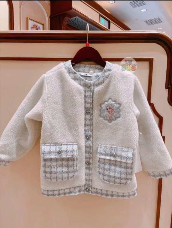 SHDL - Frozen Elsa Trendy Tweed Fashion Jacket For Girls Hot on Sale