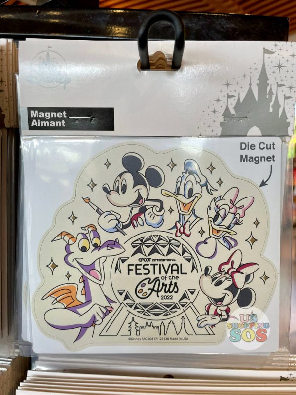 WDW - Epcot Festival of the Arts 2022 - Mickey & Friends Die-Cut Magnet Online Hot Sale