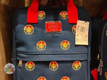 DLR - Loungefly All-Over-Embroidery Captain Marvel  Backpack For Sale