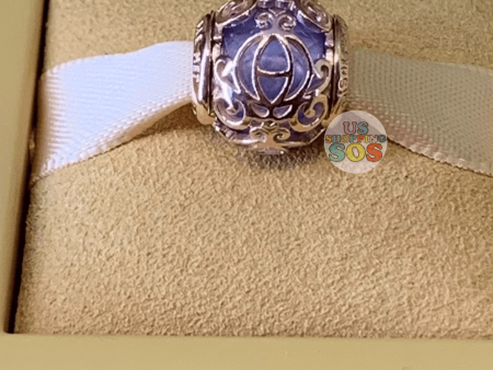 DLR - Pandora Charm - Cinderella Rose Gold Carriage with Blue Stone Fashion