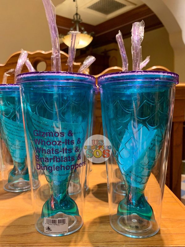 DLR - Mermaid Tail Tumbler with Straw Cheap