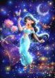 Japan Tenyo - Disney Puzzle - 266 Pieces Tight Series Stained Art - Twinkle Shower x Dazzling Wish to Freedom (Jasmine) Supply