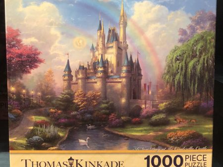 DLR - 1000 Piece Disney Parks Puzzle by Thomas Kinkade - Cinderella Castle Online now