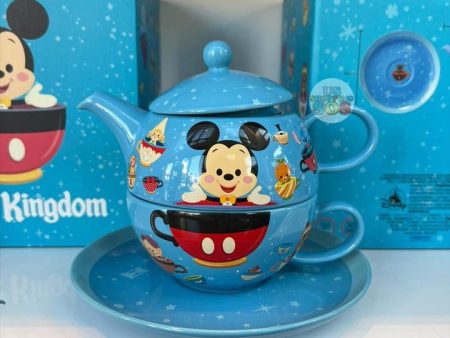 DLR - Mickey Mouse Teapot and Tea Cup Set by Jerrod Maruyama Hot on Sale