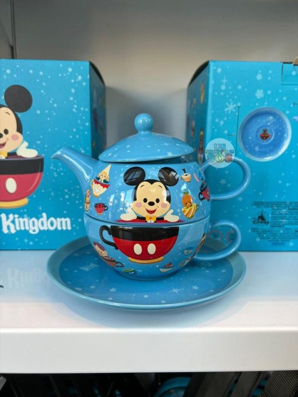 DLR - Mickey Mouse Teapot and Tea Cup Set by Jerrod Maruyama Hot on Sale