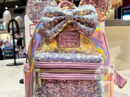 DLR - EARidescent - Loungefly Minnie Sequin Backpack on Sale