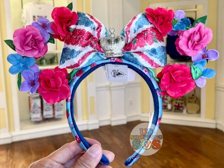 WDW - Epcot World Showcase United Kingdom - Minnie Rose Queen Ear Headband Online Hot Sale