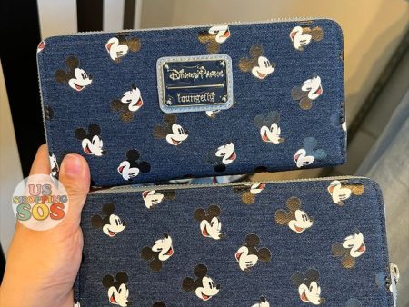 DLR - Loungefly Mickey Denim Long Wallet Fashion