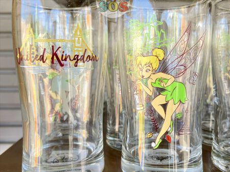 WDW - Epcot World Showcase United Kingdom - Tinker Bell Glass For Sale