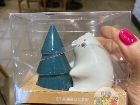 Hong Kong Starbucks - Christmas 2019 Collection- Polar Bear Tree Ornament Ring Holder Sale