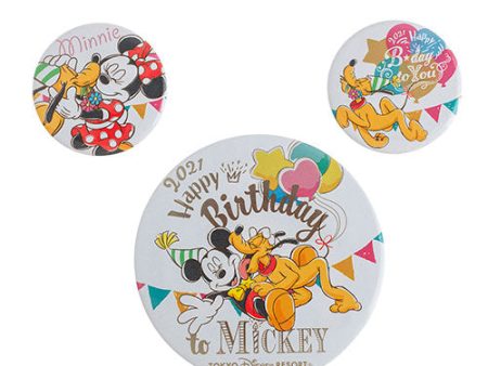 TDR - Mickey and Minnie s Birthday Collection x Button Badges Set Fashion