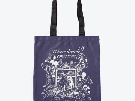 TDR - Tote Eco Bag ‘Tokyo Disney Resort’ (Color: Navy) Hot on Sale