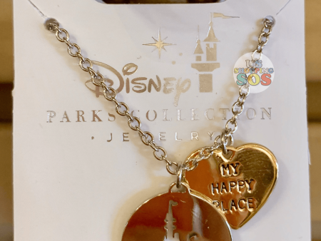 DLR - Disney Parks Jewelry - “My Happy Place” Castle Necklace (Gold) Fashion