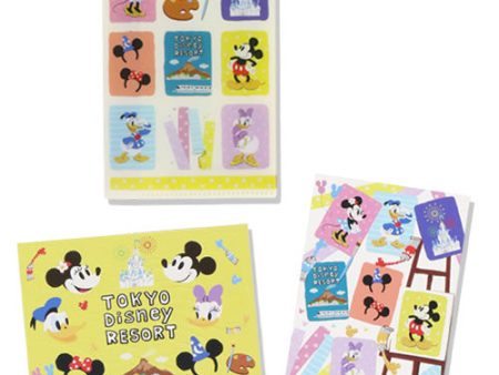 TDR - Mickey Mouse & Friends Retro Paint Design Collection x Post Card & Folders Set Cheap