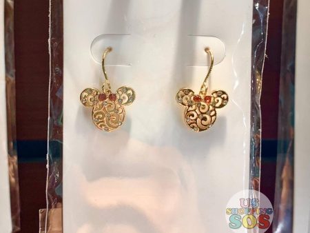 DLR - Arribas - Swarovski Crystal Minnie Mouse Icon Filigree Earrings Sale