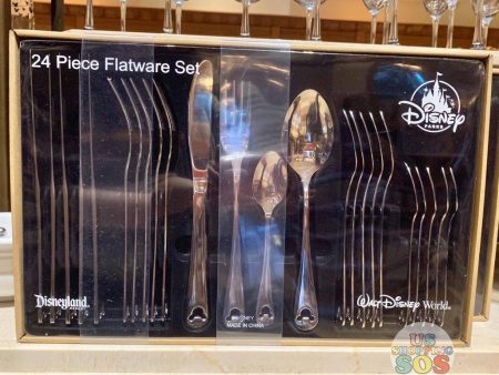 DLR WDW - Disney Home - Mickey Icon 24-Piece Silver Flatware Set For Discount