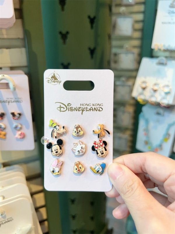 HKDL - Mickey & Friends with Marie Earrings Set Fashion