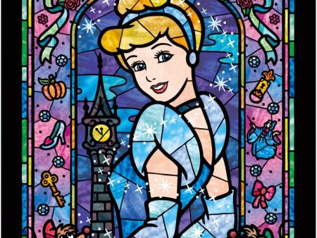 Japan Tenyo - Disney Puzzle - 266 Pieces Tight Series Stained Art - Stained Glass x Cinderella Cheap