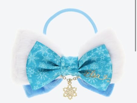 TDR - Fluffy Hair Ribbon x Hair Tie - Elsa Fashion