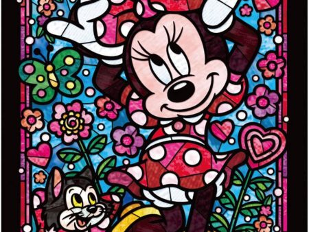 Japan Tenyo - Disney Puzzle - 266 Pieces Tight Series Stained Art - Stained Glass x Minnie Mouse Online now