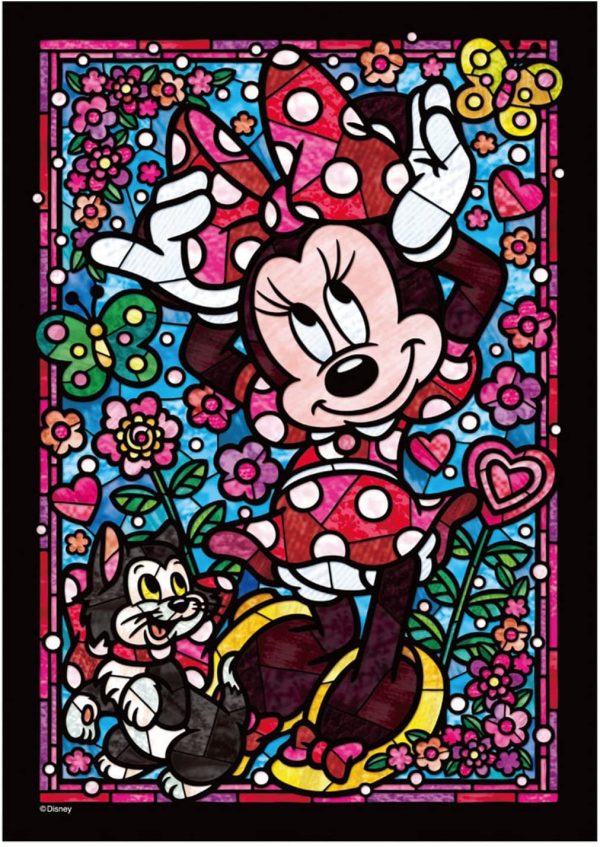 Japan Tenyo - Disney Puzzle - 266 Pieces Tight Series Stained Art - Stained Glass x Minnie Mouse Online now