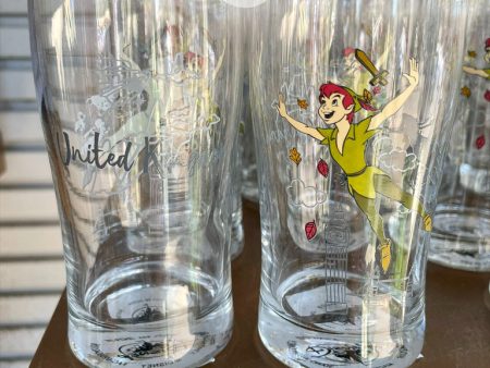 WDW - Epcot World Showcase United Kingdom - Peter Pan Glass Online now