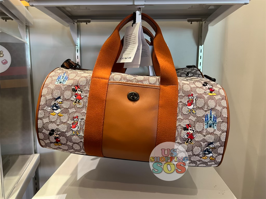 WDW - Coach Disney Parks Mickey & Friends Signature Jacquard Duffle Bag Online