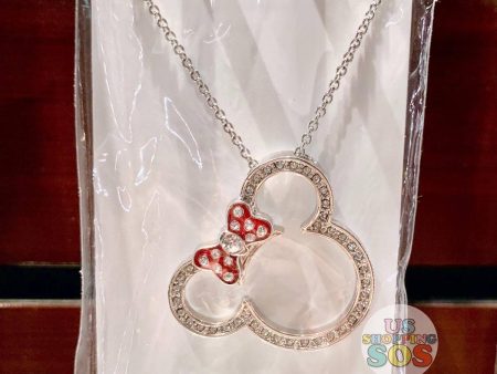 DLR - Arribas - Swarovski Crystal Minnie Mouse Icon Silhouette Necklace Online