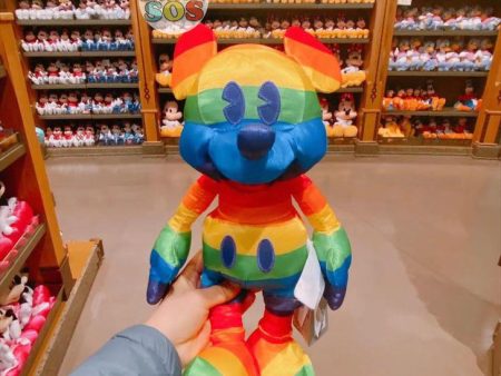 SHDL - Rainbow Mickey Mouse Plush Toy For Sale