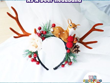 Christmas Delight - As A Deer Headband Online Sale