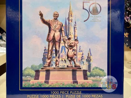 WDW - Magic Kingdom 50th Anniversary Castle - Partners and Cinderella Castle 1000-Pc Puzzle Sale