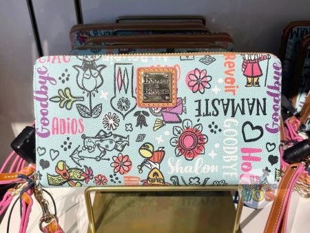 DLR WDW - Dooney & Bourke - It’s A Small World Hello & Goodbye Wallet Cheap